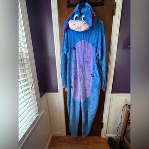 EEYORE Pink and Blue Fleece Onesie/Costume